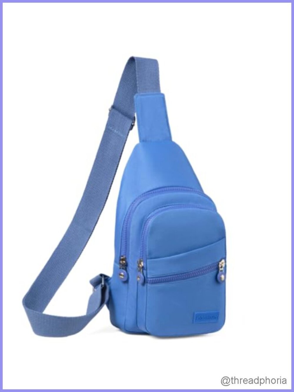 Tear Water-Resistant Polyester Sling Backpack Crossbody Bag Hiking Camping